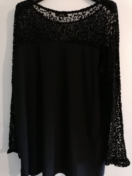 Wallis Top Size M 40 Inch Bust 27 Long Black Long Sleeves Super Soft - Picture 5 of 12